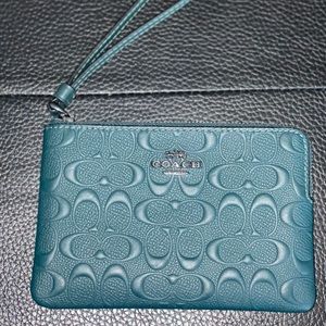 Brand New Coach Forrest Green Wristlet